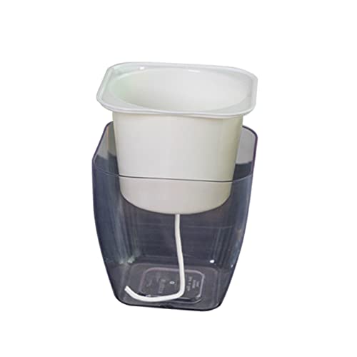 LIOOBO Flower Pot Self-Watering Planter Large Indoor Plant Pot Plastic Easy Care Decorative for Office Home
