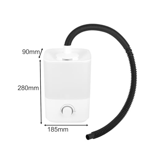 Reptile Humidifier Misting System with Large 4L Top Fill Water Tank Adjustable Fog Volume and Quiet Suitable for Home Amphibian Plants, Knob Type