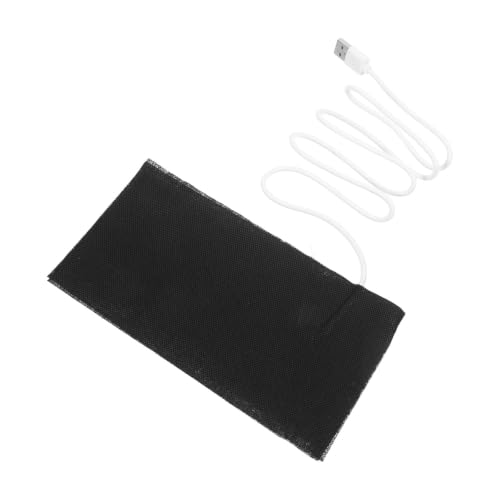 USB Heating Pad with Quick Heating Technology for Reptiles and Pets and Energy Saving Alloy Fiber Mat, Portable Heat Mat Black Reptile Pad for Home the Go Use