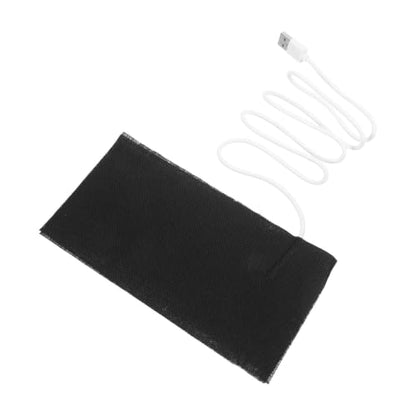 USB Heating Pad with Quick Heating Technology for Reptiles and Pets and Energy Saving Alloy Fiber Mat, Portable Heat Mat Black Reptile Pad for Home the Go Use