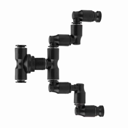 Reptiles Fogger Mist Sprinkler, 360 Adjustable Rainforest Tank Aquarium System Aquatic Pet Cooling Device with Double Bone Shape Nozzle for Reptile Terrarium 11.7mm