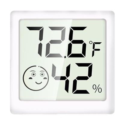 Generic Digital Thermometers Hygrometer - Indoor Temperature and Humidity Gauge with LCD Display | Digital Electronic Meters for Freezer | Baby Room | Refrigerator - color: White