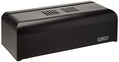 Hagen Exo Terra Mini Compact Incandescent Light Fixture, Black | For Exo Terra Glass Terrariums, PT2600/PT2602, Measures 11.8” x 3.5” x 5.9”