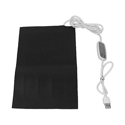 Temperature Regulating Heating Pad, Water Proof Electric Cloth Heater Pad with Charging Cable, 4 Gear Electric Cloth Heater for Clothes Seat Pet Bed Warmer (15x30cm) - size: 15x30cm