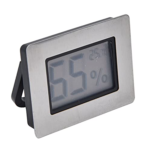 Mini Hygrometer Thermometer, Embedded Electronic Thermometer and Hygrometer Cigar Hygrometers Box Guitar Wine Cabinet Design LCD E Ic Digital Indoor Humidity Gauge Monitor for