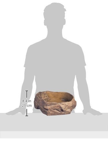 Exo Terra Water Dish, Water Bowl for Reptiles, X-Large, Flavorless, 1 pounds | Water Bowl for Reptiles, Flavorless, 1 Pound - size: X-Large