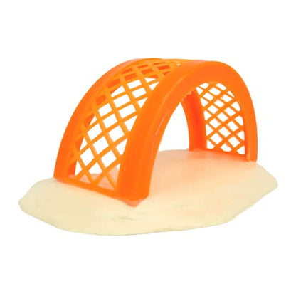 Needzo Plastic Colorful Bridge Toy for Hermit Crabs and Small Animals, Bridges for Reptile Cages, 3 x 6.5 Inches (Bridge with Base)