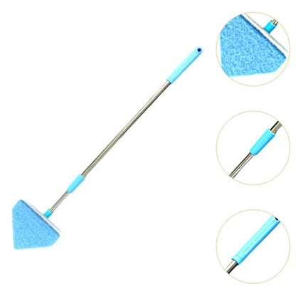 Tank Cleaning Brush,Aquarium Cleaning Tool Portable Convenient to Use 55-95cm Telescopic Handle Lightweight for Tank, Triangle