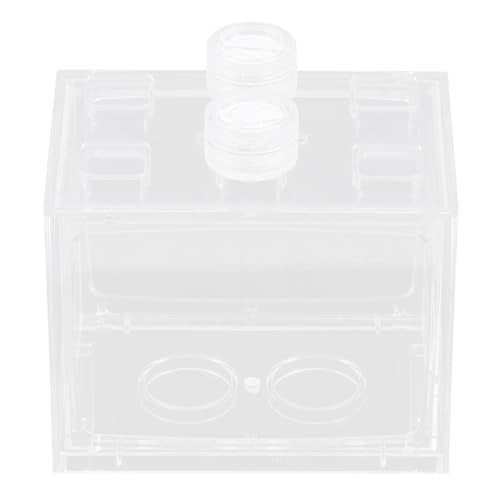 Hemobllo Mini LED Aquarium Kit with Acrylic Fish Tank, Light-up Terrarium for Betta and Tropical Fish, Small Desktop Ecosystem Container for Home and Office Decor
