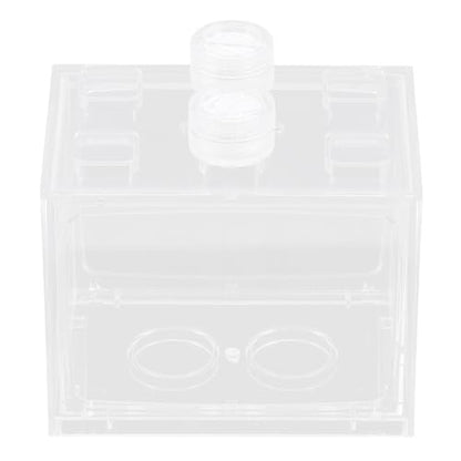 Hemobllo Mini LED Aquarium Kit with Acrylic Fish Tank, Light-up Terrarium for Betta and Tropical Fish, Small Desktop Ecosystem Container for Home and Office Decor