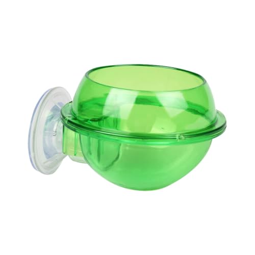 Reptile Feeding Bowl Suction Cup Anti-Escape Food Dish | Anti-Escape Worm Live Fodder Translucent Container for Lizard Gecko Snake Frog Turtle Tortoise Spider Habitat