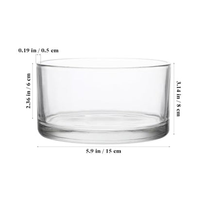 Toddmomy Clear Glass Terrarium Bowl 5.90In Round Glass Flower Pot for Hydroponics Planter Succulents Aquarium Display Home Party Wedding Table Decor