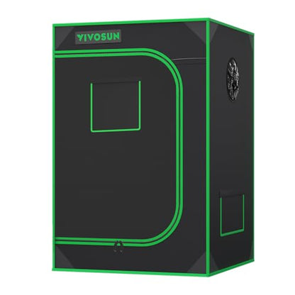 VIVOSUN S223 2x2 Grow Tent 24"x24"x36" Small Mylar Tent for Indoor Plants | Easy View Window & Removable Floor Tray, 100% Reflective Mylar Interior, Sturdy Steel Frame - size: 24"x24"x36"