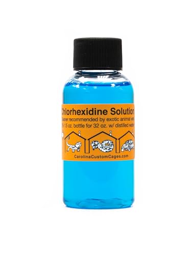 Chlorhexidine Solution 2%; 1 Refill Makes 32 oz Working Solution Bundle with Habitat Heater 40w RH-20, 18x18, for Heavy Tortoises & Other Large Reptiles