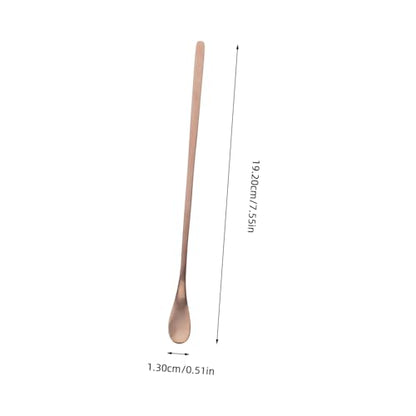 Kisangel 2Pcs Stainless Steel Reptile Food Spoon Long Handle Lizard Feeding Tool for Small Animals Durable and Easy Pet Feeding and Maintenance