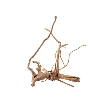 Emours Natural Aquarium Spider Wood Driftwood Tropical Fish Plant Habitat Decor Vary Sizes, 2 Pcs Set (Medium)
