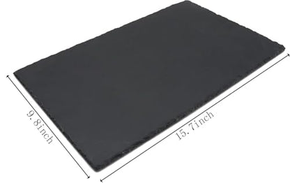 JIH Reptile Basking Platform, Tortoise Feeding Dish, 40x25CM 2pcs | Natural Rock, Food Bowl, Habitat Decor - size: 40x25cm 2pcs