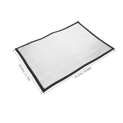 ibasenice 5pcs Reptile Heating Pad - 16.98x11.75'' Terrarium Tank Reflective Insulation Warmer - Heat Mat for Lizard Hermit Crab Snake Gecko Frog and Small Animals