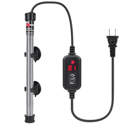 hygger Submersible Aquarium Heater, 100W 150W 200W 300W Adjustable Fish Tahk Heater with Temperature Controller, LED Display, Small Aquarium Betta Heater for up to 20/26/40/48 Gallons - size: 300W