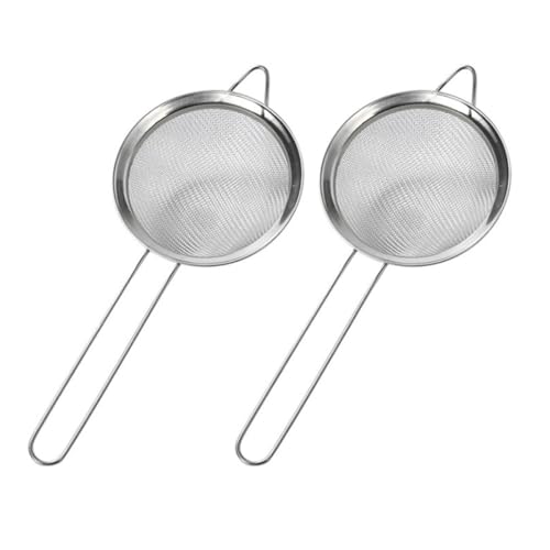 SUPVOX 2pcs Lizard Sand Shovel with Metal Mesh Sifter for Reptile Terrarium Cleaning, Fine Mesh Poop Sand Scooper Tool for Reptiles and Amphibians