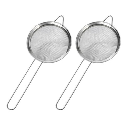 SUPVOX 2pcs Lizard Sand Shovel with Metal Mesh Sifter for Reptile Terrarium Cleaning, Fine Mesh Poop Sand Scooper Tool for Reptiles and Amphibians