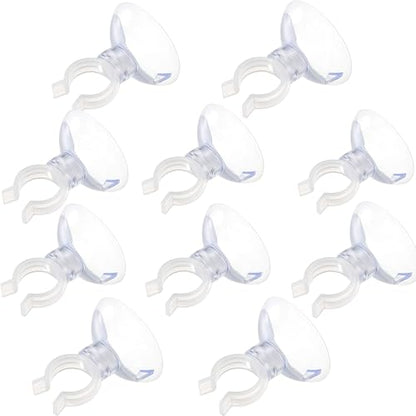 Aquarium Suction Cup Clips Set Fish Tank Air Line Holder Clear Plastic for Glass Fish Supples and Fish Tank Clear Airline Tubing Decorations Shrimp Nests and Reptile - size: Φ0.78in/20mm
