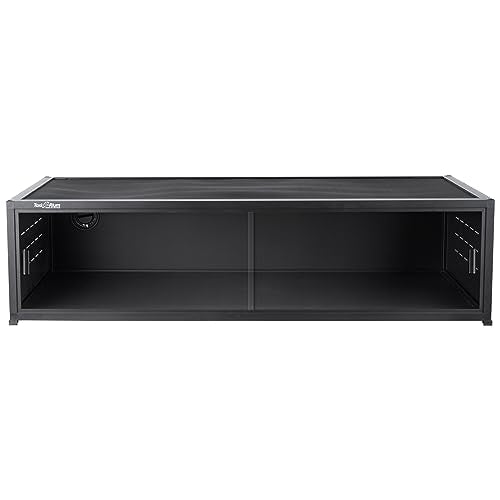Versatile PVC Reptile Cabinet with Glass/PVC Door Options Reptile Terrarium 40x16x12 inch ToxiRium PVC Reptile Enclosure with Front Opening Sliding Door Tank for Bearded Dragon Snake Ball Python - size: 40"x16"x12"
