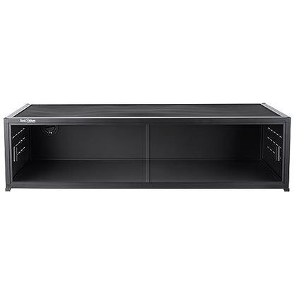 Versatile PVC Reptile Cabinet with Glass/PVC Door Options Reptile Terrarium 40x16x12 inch ToxiRium PVC Reptile Enclosure with Front Opening Sliding Door Tank for Bearded Dragon Snake Ball Python - size: 40"x16"x12"
