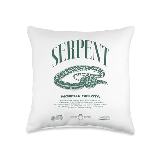 Carpet Python Modern Reptile Keeper Streetwear Throw Pillow