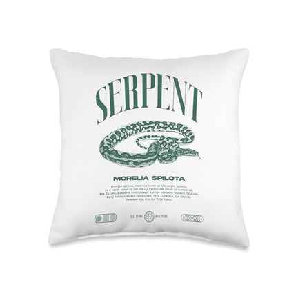 Carpet Python Modern Reptile Keeper Streetwear Throw Pillow