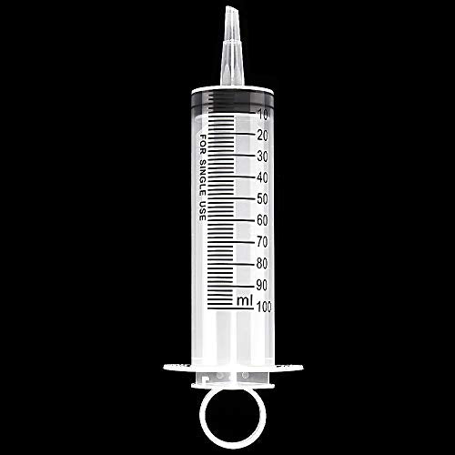100ml Syringes with Caps (Pack of 4) for Industrial & Scientific - size: 100ml-4pcs