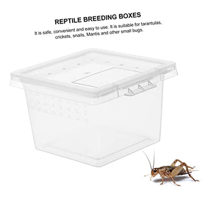 BESPORTBLE 20pcs Reptile Tank Accessories Reptile Breeding Container Snake Box for Gecko Terrarium Lizard Mantis Breathable Design