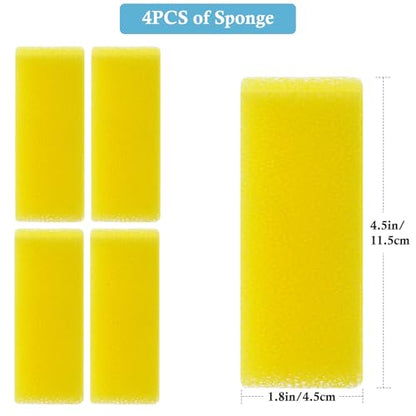 4PCS Replacement Aquarium Filter Sponge for 10W-130GPH Aquarium Filter, Aquarium Biochemical Sponges for Replacement - style: Filter media-10W
