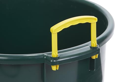 Little Giant® Plastic Muck Tub | Durable & Versatile Utility Bucket with Handles | Muck Bucket | Durable Handles | 40 Quart | Green - color: Green, size: 40 quart