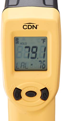 CDN Non-Contact Digital Laser Infrared Thermometer Temperature Gun for Quick Temperature Measurements, Instant Read Thermometer, Yellow (IN1022)
