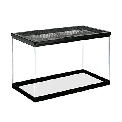 Zilla 10 Gallon Pet Reptile Starter Habitat Kit with Light and Heat for Small Desert Dwelling Animals