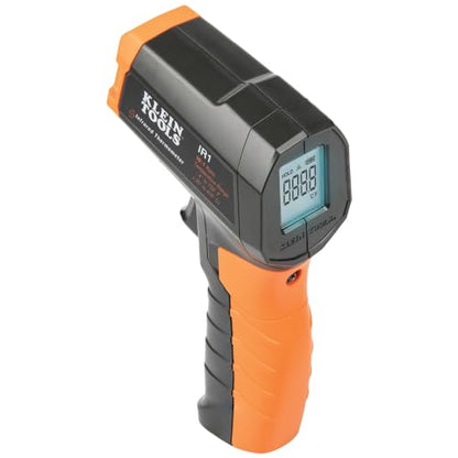 Klein Tools 80067 Electrical Test Kit with IR Digital Thermometer, Multimeter, Non-Contact Voltage Tester Pen and Receptacle Tester, 4-Piece - style: IR Thermometer w/3-Piece Tester Kit