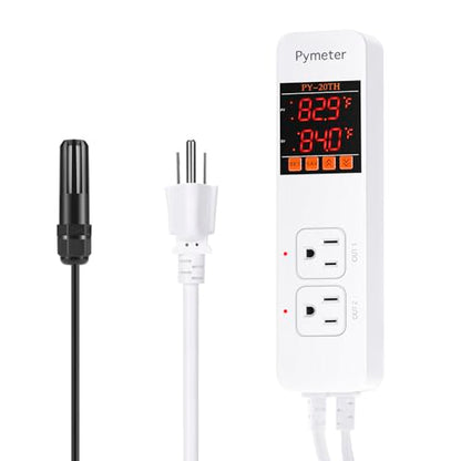 Humidity and Temperature Controller Humidistat for Mushroom Greenhouse Humidifier Dehumidifier