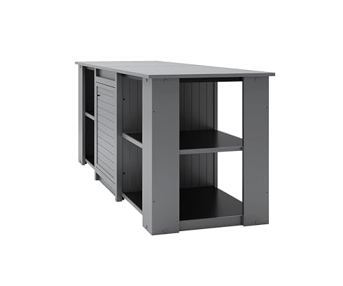 New Age Pet® ECOFLEX® 72" Jumbo Versa Stand, Standard Height Cabinet for Reptile & Small Animal Habitat, Lounge in Grey - color: Grey