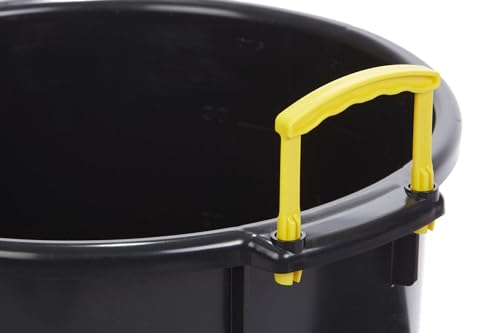 Little Giant® Plastic Muck Tub | Durable & Versatile Utility Bucket with Handles | Muck Bucket | Durable Handles | 40 Quart | Black - color: Black, size: 40 quart
