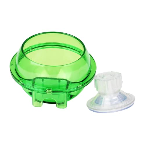 Reptile Feeding Bowl Suction Cup Anti-Escape Food Dish | Anti-Escape Worm Live Fodder Translucent Container for Lizard Gecko Snake Frog Turtle Tortoise Spider Habitat
