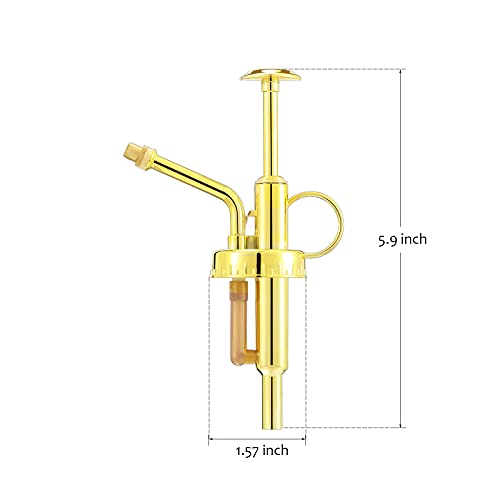 Sprayers Watering Nozzles, Plastic Golden Top Pump, Replacement for Glass Plant Mister Spray Bottle - color: Replacement Nozzle