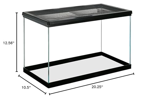 Zilla 10 Gallon Pet Reptile Starter Habitat Kit with Light and Heat for Small Desert Dwelling Animals