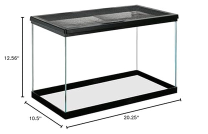 Zilla 10 Gallon Pet Reptile Starter Habitat Kit with Light and Heat for Small Desert Dwelling Animals