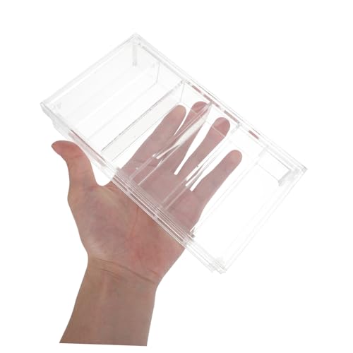 FUOYLOO Acrylic Incubation Tray with Lid 6-Compartment Impact-Resistant Laboratory Breeding Chamber Box for Sample and Specimen Observation and Organizing in Scientific Research