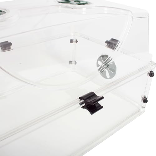 Medium Seed and Herb Domed Propagator with Vented Side Height Extension and Security Clip Set,Green - size: Medium with 1 Height Extender and Clips