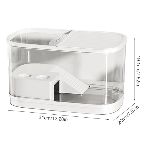 Reptile Tank Reptile Habitat Enclosure | Gecko Terrarium Tank for Spider Chameleon Tarantula Bearded Dragon Frog Snack Gecko Tortoise - color: White