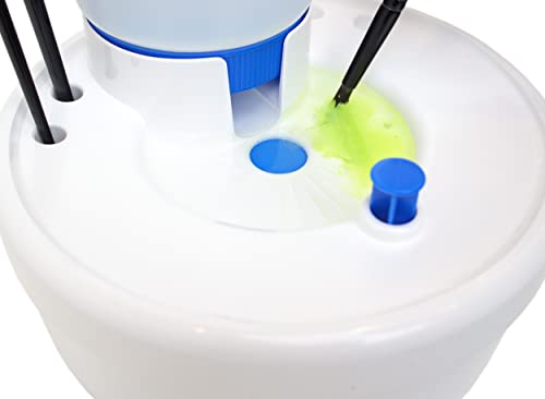 Masterson Fresh Water Rinse Well, Made in USA | Brush Cleaner for Cleaning Paintbrushes for Acrylic, Watercolor Great for Studio, Classroom, and Face Painting