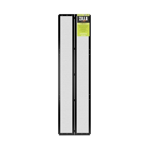 Zilla Fresh Air Screen Cover with Center Hinge, Secure and Durable Metal Mesh Cover for Reptile Terrariums, 48 x 13 inches - size: 48" x 13"