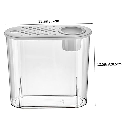 Transparent Small Plastic Fish Tank for and Small Reptiles and Shatterproof Desktop Aquarium Design for Decor